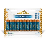 ETA PREMIUM ALKALINE AA, LR06, blistr 10ks