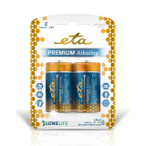 ETA PREMIUM ALKALINE C, LR14, blistr 2ks