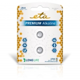 ETA PREMIUM ALKALINE LR44, blistr 2ks