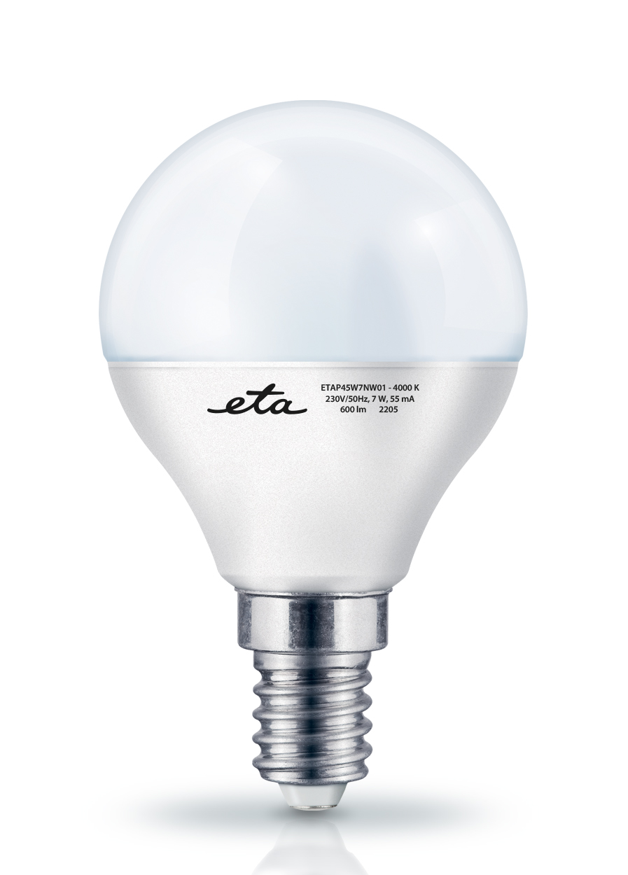 Žárovka LED ETA EKO LEDka mini globe 7W, E14, neutrální bílá