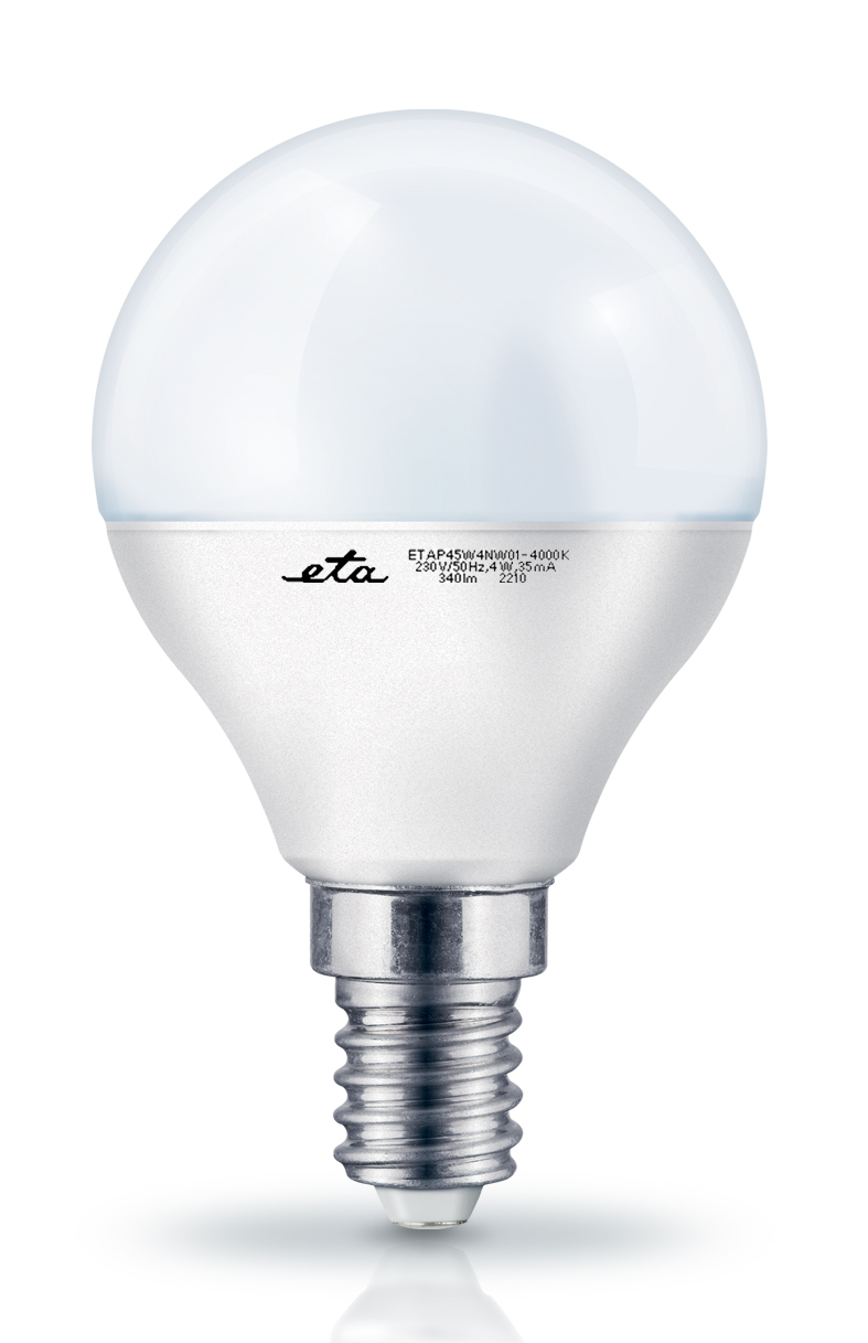 Žárovka LED ETA EKO LEDka mini globe 4W, E14, neutrální bílá