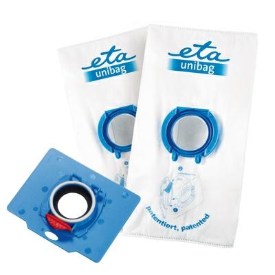 ETA UNIBAG štartovací set č. 10 9900 68080 - 1 x adaptér + 2 x vrecko 3 l biely/modrý