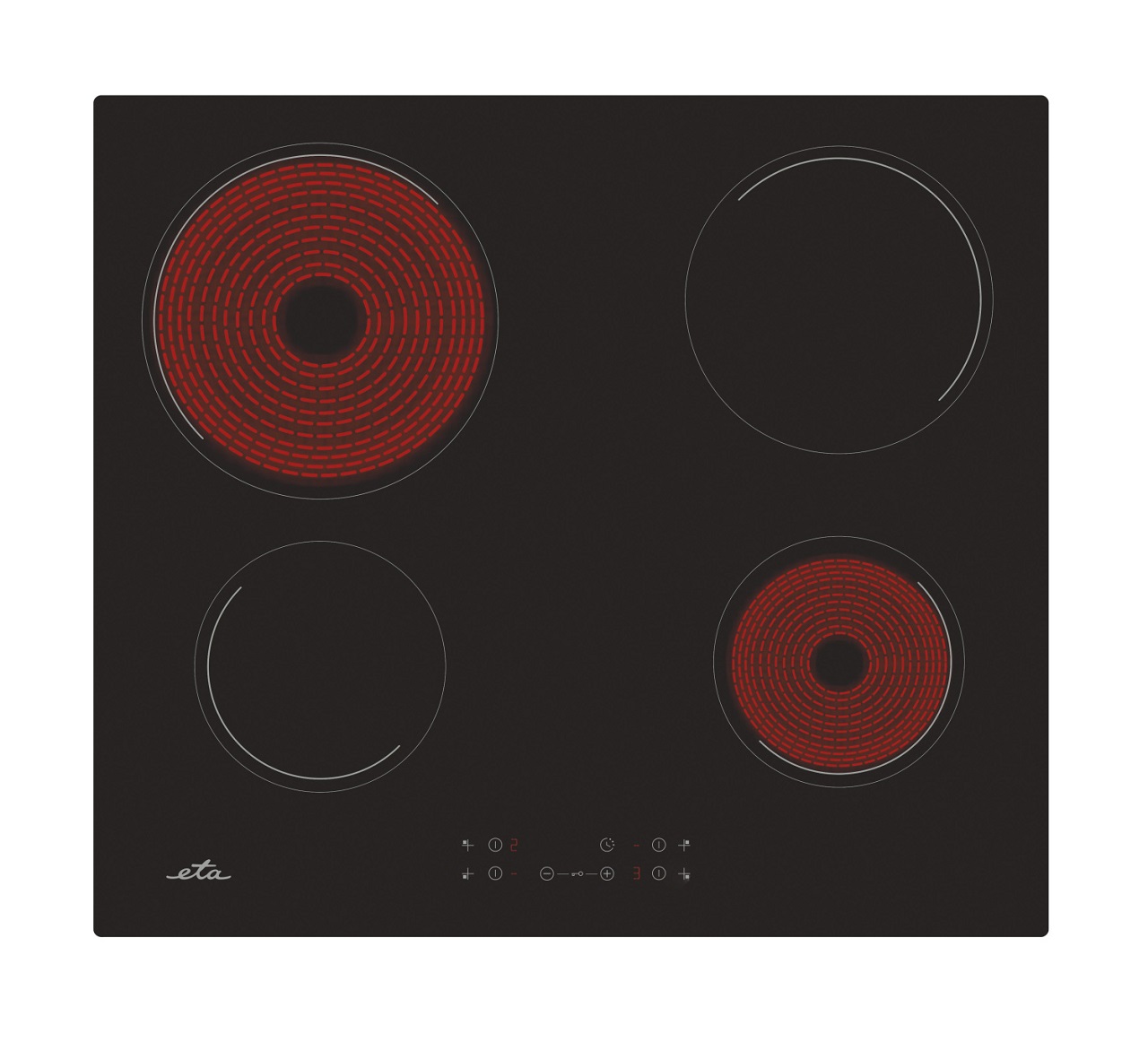 Sklokeramická varná doska ETA 679090000 čierna